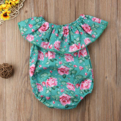 

Toddler Baby Girl Kids Romper Cotton Outfits Sleeveless Jumpsuit Halter Romper