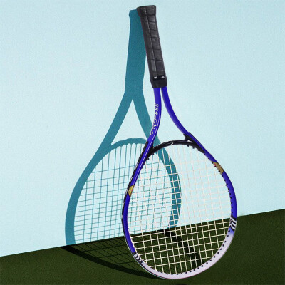 

Weishon WEISHIDUN tennis racket beginners have threaded entry-level novice training to send blue trainer with line tennis shock absorber knot hand gel shoot bag