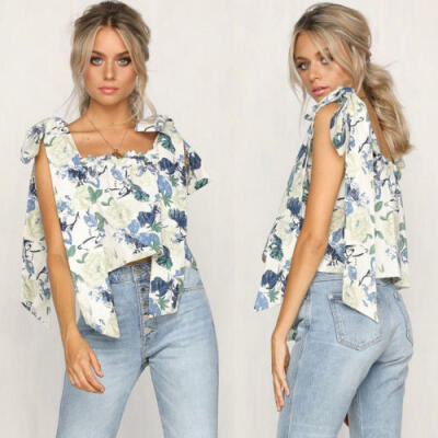 

Sexy Women Casual Chiffon Blouse Short Sleeve Shirt Summer T shirt Tops