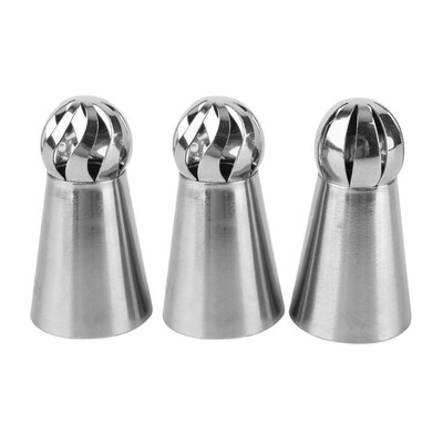 

UpperX 3PCS Pastry Cake Decorating Nozzles Tips Set Kit for Icing Piping Bag Tool