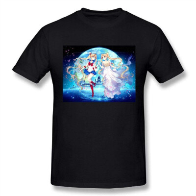 

Womens Newest Sailor Moon Silhouette Casual Tshirt Black