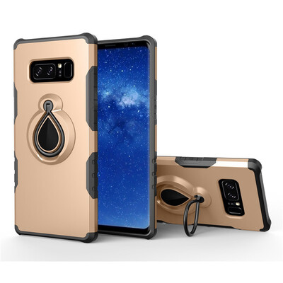 

Fivice Samsung Galaxy NOTE8 Case TPU Water Drop Ring Stand Car Power Magnetic Drop-proof Phone Case