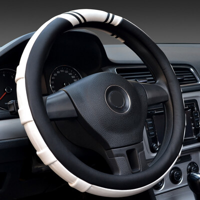 

Car interior protection accessory Car Steering Wheel Cover Comfort Antiskid Micro Fiber Leather fashion 363840cm for most cars