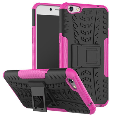 

Fivice OPPO R9s PlusF3 plus Case TPU anti-fall tire pattern back clip bracket phone case