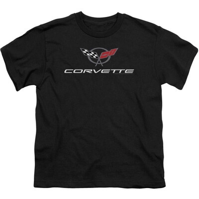 

Chevy Mens Corvette Modern Emblem T-shirt Black