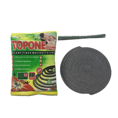 

140mm Nonbreakable natural plant fiber mosquito coil 10 coilsbag