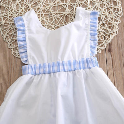 

Pretty Toddler Kids Girl Princess Plaid Summer Sundress Shorts Dress Outfits