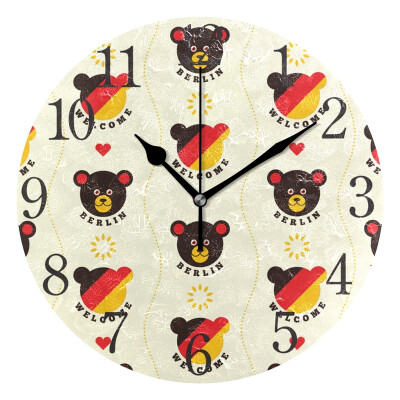 

Wall Clock Arabic Numerals Design Berlin Beer Round