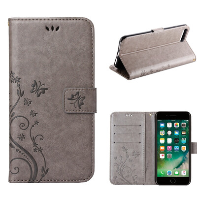 

iPhone 7 Plus MOONCASE Flower Pattern Premium Soft PU Leather Case Cover For iPhone 7 Plus