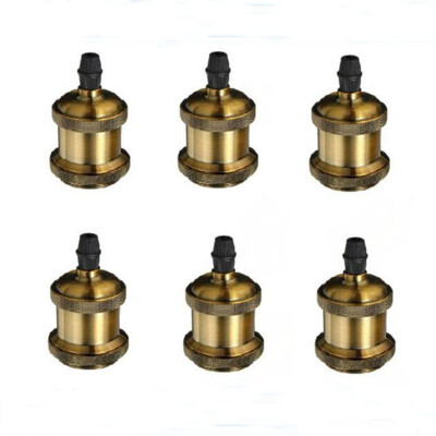 

6pcs DT - 01 E26 E27 Industrial Rustic Antique Retro Home Light Socket Vintage Edison Pendant Lamp Metal Holder