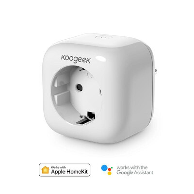 

Koogeek Wi-Fi Enabled Smart Plug Compatible with Alexa Works with Apple HomeKit&the Google Assistant Voice Control via SiriAl