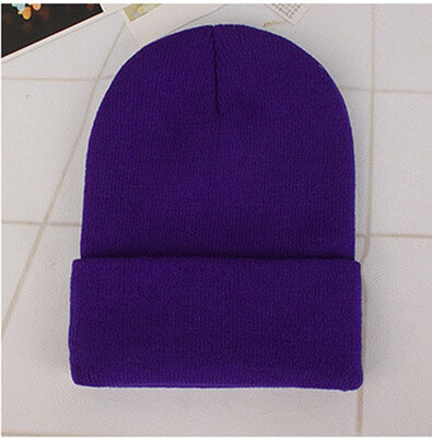 

Fluorescent cap acrylic wool cap men&women couples autumn&winter knitted caps