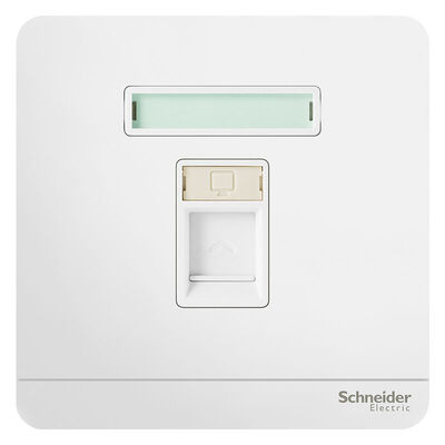 

Schneider Schneider switch socket computer TV socket panel is still series mirror porcelain white