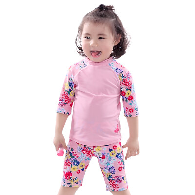 

Tattoo children girls split women swimsuit surfing clothing 10/11 years old 140-150cm foundation printing Ezi12004