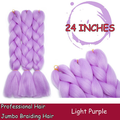 

Braiding Hair Ombre for crochet Hair Weave with Synthetic&Twist Braiding Hair Extensions Dark black 100gpc