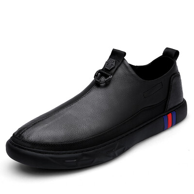 

Fashion trend wild casual tide shoes mens shoes stitching leather casual shoes