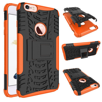 

Fivice iPhone 6 Plus 6S Plus Case TPU anti-fall tire pattern back clip bracket phone case