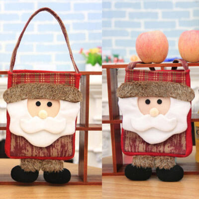 

Xmas Gift Handbags Christmas Santa Claus Snowman Candy Pouch Party Mini Handbags