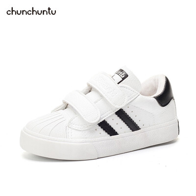 

chunchuntu 2018 Winter Baby Girl Fashion Sport Shoe Children Pu Leather Trainer Boy Brand Casual Sneaker Black 3699