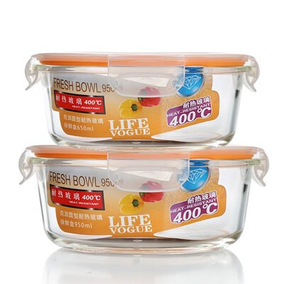 

[] Еда Keruisituo Jingdong супермаркет контейнер NC-8518 Pyrex миску свежей круглые коробки кусок костюм микроволновое поле обед