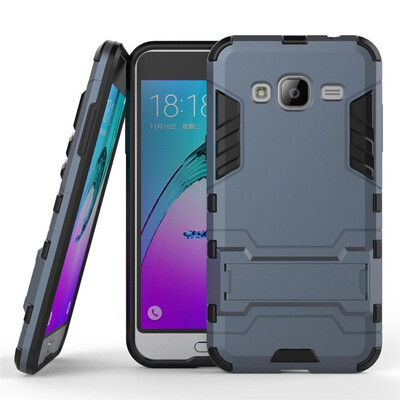 

Case for Samsung Galaxy J3 J3 2016 5 inch 2 in 1 Shockproof with Kickstand Feature Hybrid Dual Layer Armor Protective Cover