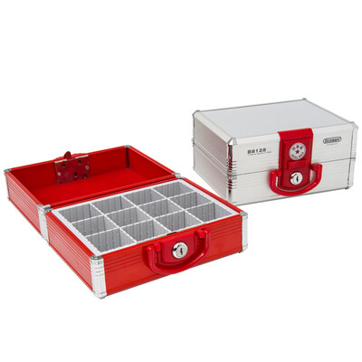 

Jinlongxing (Glosen) B8049 aluminum alloy bank special seal box / seal storage box with security lock can put 6