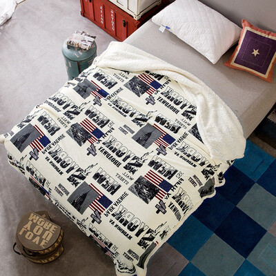 

Ying Xin coral velvet flannel lambskin double blanket 130 160cm free goddess