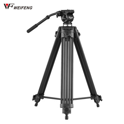 

Weifeng WF-717 15m Professional Aluminum Alloy Camera Camcorder Video Tripod with Fluid Hydraulic Head for Canon Nikon Sony Max