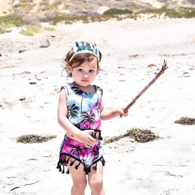 

Sleeveless Toddler Kids Girls Clothes Summer Floral Tops Shorts Outfits Set 1-5Y
