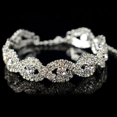 

MyMei NEW ARRIVAL AUSTRIAN CRYSTAL BRACELET WOMENS INFINITY CHAIN RHINESTONE BANGLE