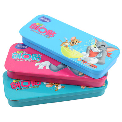 

Hai Hainuo cartoon band-aid portable tin 10 Pack (color random