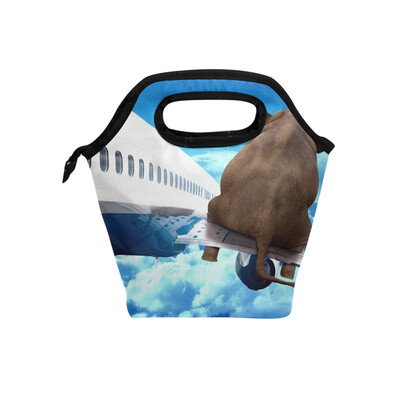 

Lunch Bag Tote Bag Fantasy Elephant Travel Picnic Organizer Lunch Holder Handbags Lunch Bag Box