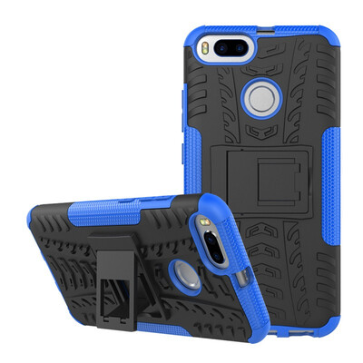 

Fivice Xiaomi 5X Case TPU anti-fall tire pattern back clip bracket phone case