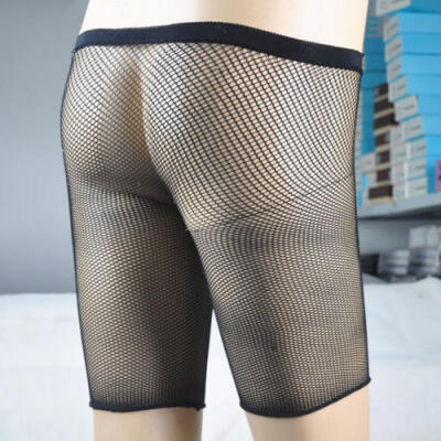 

Women Sexy Sporty Fishnet Mesh Legging Cycling Shorts Hot Pants Black Stockings