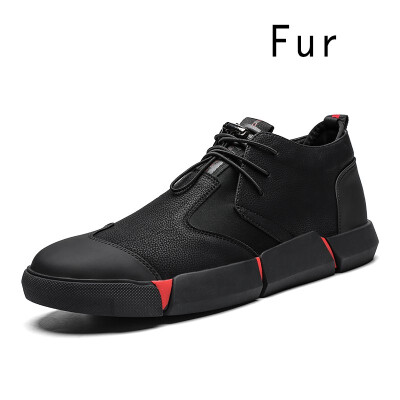 

Brand High quality all Black Mens leather casual shoes Fashion Breathable Sneakers fashion flats