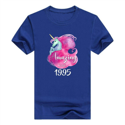 

23rd Birthday Gift Unicorn Tshirt Amazing Since 1995 Tee