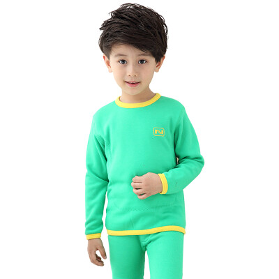 

Antarctic Nanjiren children&39s underwear boys&girls gold cashmere warm warm warm underwear knee knot plus thickening Qiu Qiuqiu pants suit treasure blue 120