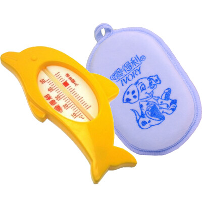 

love profit fish-shaped bath thermometer heart-shaped baby bath rubbing suit F16 (color random delivery