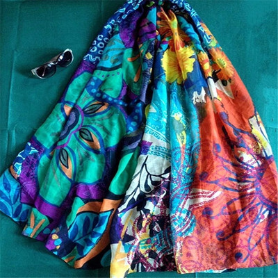 

New Fashion Summer Beach Scarves Print Desigues Women Scarf Cute Cappa Sun Block Voile Shawl Shirts
