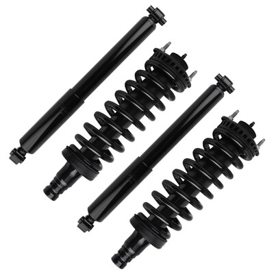 

4pc Complete Front & Rear Shock Strut&Coil Spring Assembly for 2002-09 Chevrolet Trailblazer GMC Envoy 2003-08 Isuzu Ascender