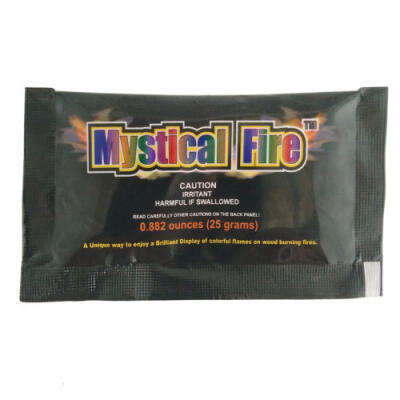 

Mystical Fire Powder Magic Dust creates colours in flames lovely light show burn