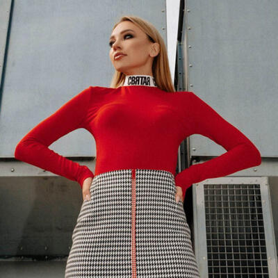 

UK Womens Long Sleeve Bodysuit Stretch Ladies Leotard Body Tops T-shirt Jumpsuit