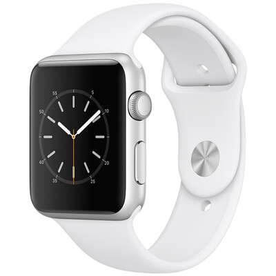 

Apple, часы Sport Series 1 смарт-часы (42 мм алюминиевый корпус серебристый белый всплеск воды планка спорта Bluetooth MNNL2CH / A)