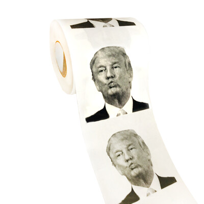 

240 SheetsRoll 2 Layers Hillary Clinton PresidentDonald Trump Toilet Paper Novelty Funny Gag Humor Printed Pattern Paper Towel P