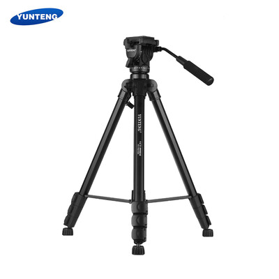 

YUNTENG VCT-999RM Professional Aluminum Alloy Video Tripod 4-Section Adjustable with Fluid Pan & Tilt Head for Canon Nikon Sony DS