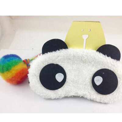 

Cute Cartoon Panda Style Blindfold Plush Fabric Shade Sleep Eye Mask