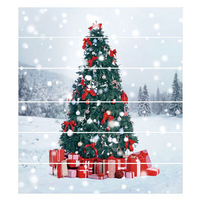 

UpperX 3D Christmas Tree Present Boxes PVC Self-Adhesive Stair Stickers Xmas Home Decor 18100cm x 6 pieces