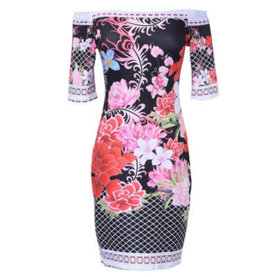 

Women Bandage Bodycon Slim Off Shoulder Evening Party Cocktail Pencil Mini Dress