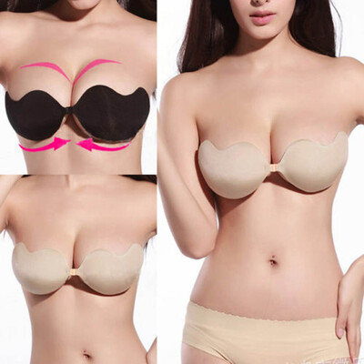 

Sexy Push Up Самоклеющиеся Силиконовый бюст передняя Закрытие бретелек Невидимый бюстгальтер
