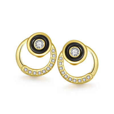 

E1037 Wholesale Nickle Free Antiallergic White Real Gold Plated Earrings For Women New Fashion Jewelry